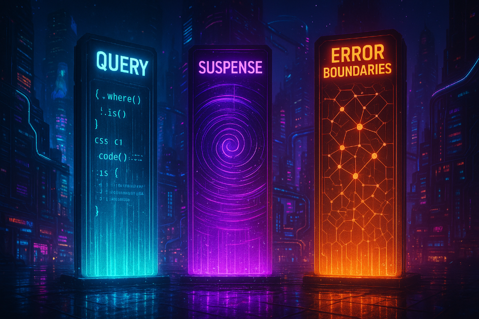 A Trindade de Data Loading do React: Query + Suspense + Error Boundaries